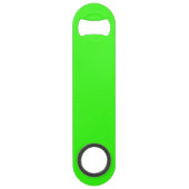 Neon Green Solid Color Speed Flessenopener (Achterkant)