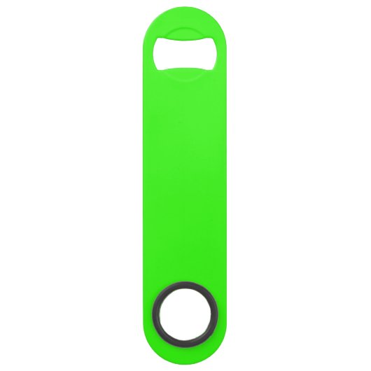 Neon Green Solid Color Speed Flessenopener (Voorkant)