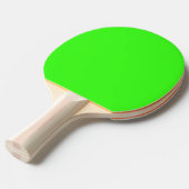 Neon Green Solid Color Tafeltennisbatje (Voorkant Gekanteld)