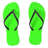 Neon Green Solid Color Teenslippers (Voetbed)