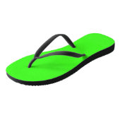 Neon Green Solid Color Teenslippers (Schuin)