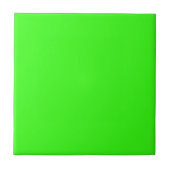 Neon Green Solid Color Tegeltje (Voorkant)