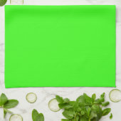 Neon Green Solid Color Theedoek (Gevouwen)