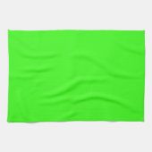 Neon Green Solid Color Theedoek (Horizontaal)