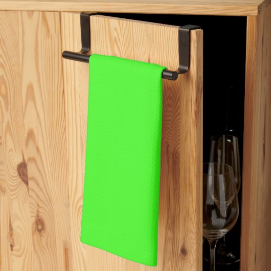 Neon Green Solid Color Theedoek (Derde Gevouwen)