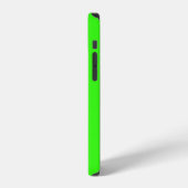 Neon Green Solid Colorful Bright Monogram Initiale iPhone Hoesje (Linkerkant)