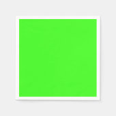 Neon Green Standard Cocktail Paper Napkin Servetten (Voorkant)