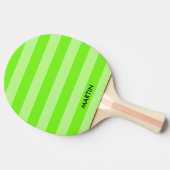 Neon green stripe table tennis ping pong paddle tafeltennisbatje (Zijkant)