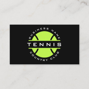 Neon Green Tennis Club Logo Moderne sociale media Visitekaartje