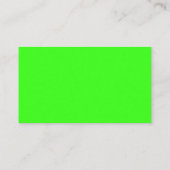 Neon Green Visitekaartje (Achterkant)