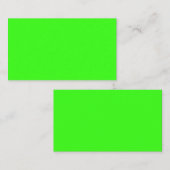 Neon Green Visitekaartje (Voorkant / Achterkant)
