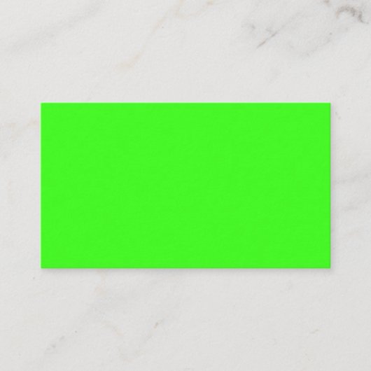 Neon Green Visitekaartje (Voorkant)