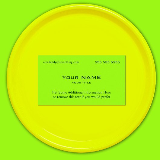 Neon Green Visitekaartje