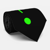 Neon Green-vraagteken Stropdas (Opgerold)