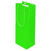 Neon Green Wijn Cadeautas (Voorkant Gekanteld)