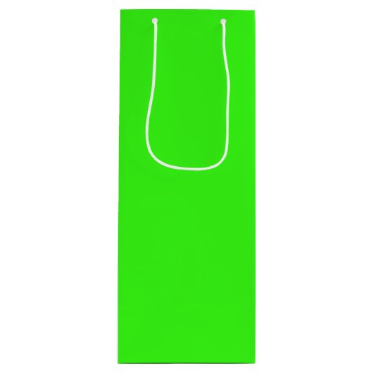 Neon Green Wijn Cadeautas (Voorkant)