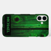 Neon Green Wood Moderne Abstracte iPhone / iPad ho Case-Mate iPhone Case (Achterkant (horizontaal))