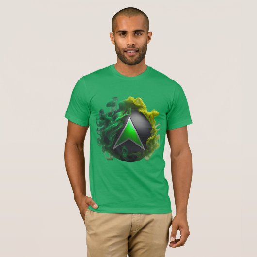 Neon Green Xbox Smoke T-shirt (Voorkant volledig)