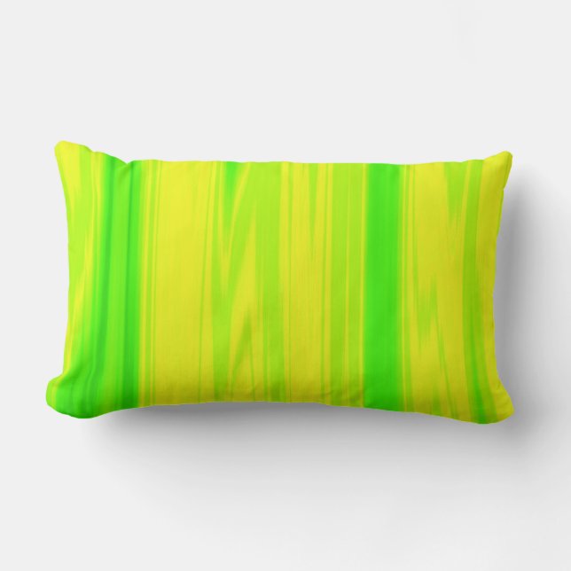 Neon Green Yellow Wash Throw kussen (Voorkant)