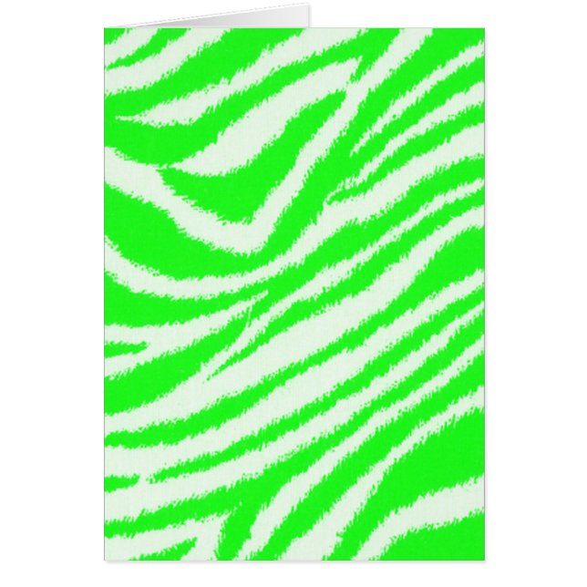 Neon Green Zebra Pattern (Voorkant)