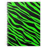 Neon Green Zebra Striped Notitieboek (Voorkant)