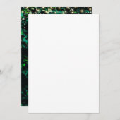 Neon Greenery Green Wall Birthday Party Kaart (Voorkant / Achterkant)