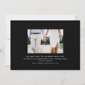 Neon Greenery Modern Tropical Save the Date Kaart (Achterkant)