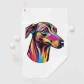 Neon Greyhound Golfhanddoek (Insitu)
