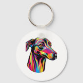Neon Greyhound Sleutelhanger (Voorkant)