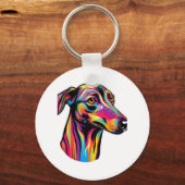 Neon Greyhound Sleutelhanger (Voorkant)