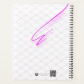 Neon Grid Break Art | Isometric Grid with Pink Acc Planner (Achterkant)