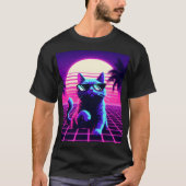 Neon Grid Chill Kat T-shirt (Voorkant)