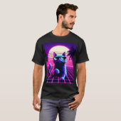 Neon Grid Chill Kat T-shirt (Voorkant volledig)