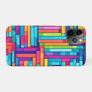 Neon Grid - Kleurrijk Abstract Mozaïek Case-Mate iPhone Case