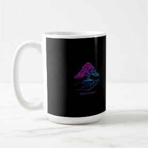 Neon Groei Bonsai Gepersonaliseerde Esthetische Koffiemok