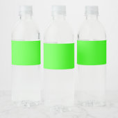 Neon Groen Aangepast Waterfles Etiket (Flessen)