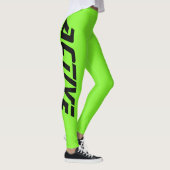 Neon Groen Actieve Sport Leggings (Rechts)