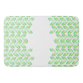 Neon groen blad - fractal art, badmat (Voorkant)