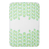 Neon groen blad - fractal art, badmat (Voorkant Verticaal)