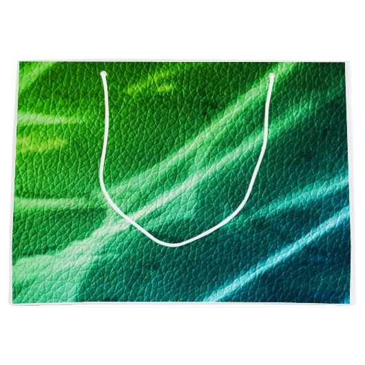 NEON groen blauw moderne strepen strepen van kleur Groot Cadeauzakje (Voorkant)