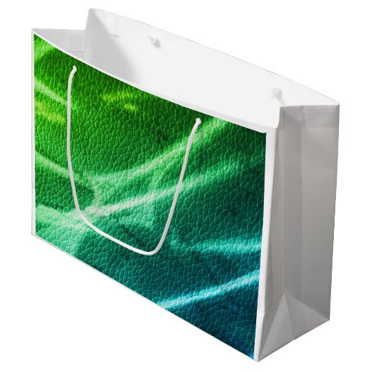 NEON groen blauw moderne strepen strepen van kleur Groot Cadeauzakje (Voorkant Gekanteld)