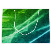 NEON groen blauwe moderne strepen kleurstrepen Groot Cadeauzakje (Voorkant)