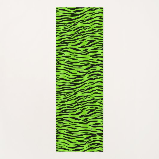 Neon Groen dierlijk huidpatroon Animalia Yogamat (Voorkant)