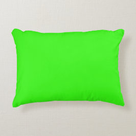 Neon Groen Effen Kleur Accent Kussen