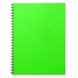 Neon Groen Effen Kleur Minimalistisch Notitieboek