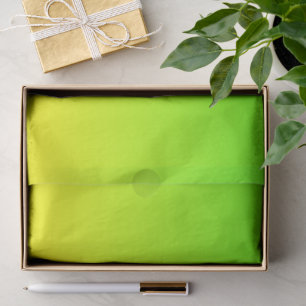 Neon Groen en Neon Geel Ombré Schaduwkleur Vervage Tissuepapier