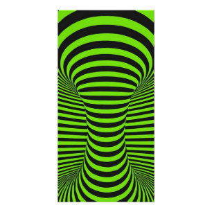 Neon Groen en Zwarte Optische Illusie Perfect Poster