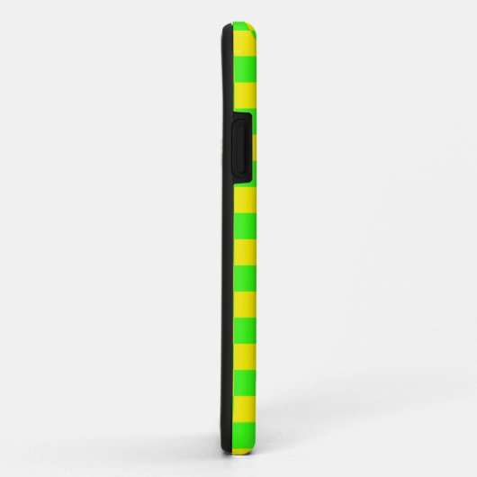 Neon Groen Geel Geruit Schaakbord Case-Mate iPhone Case (Achterkant/rechts)