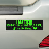 Neon Groen "Ik Ben Belangrijk" Bumpersticker (Op auto)