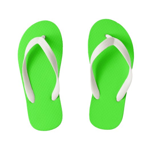Neon Groen Kinder Teenslippers (Voetbed)